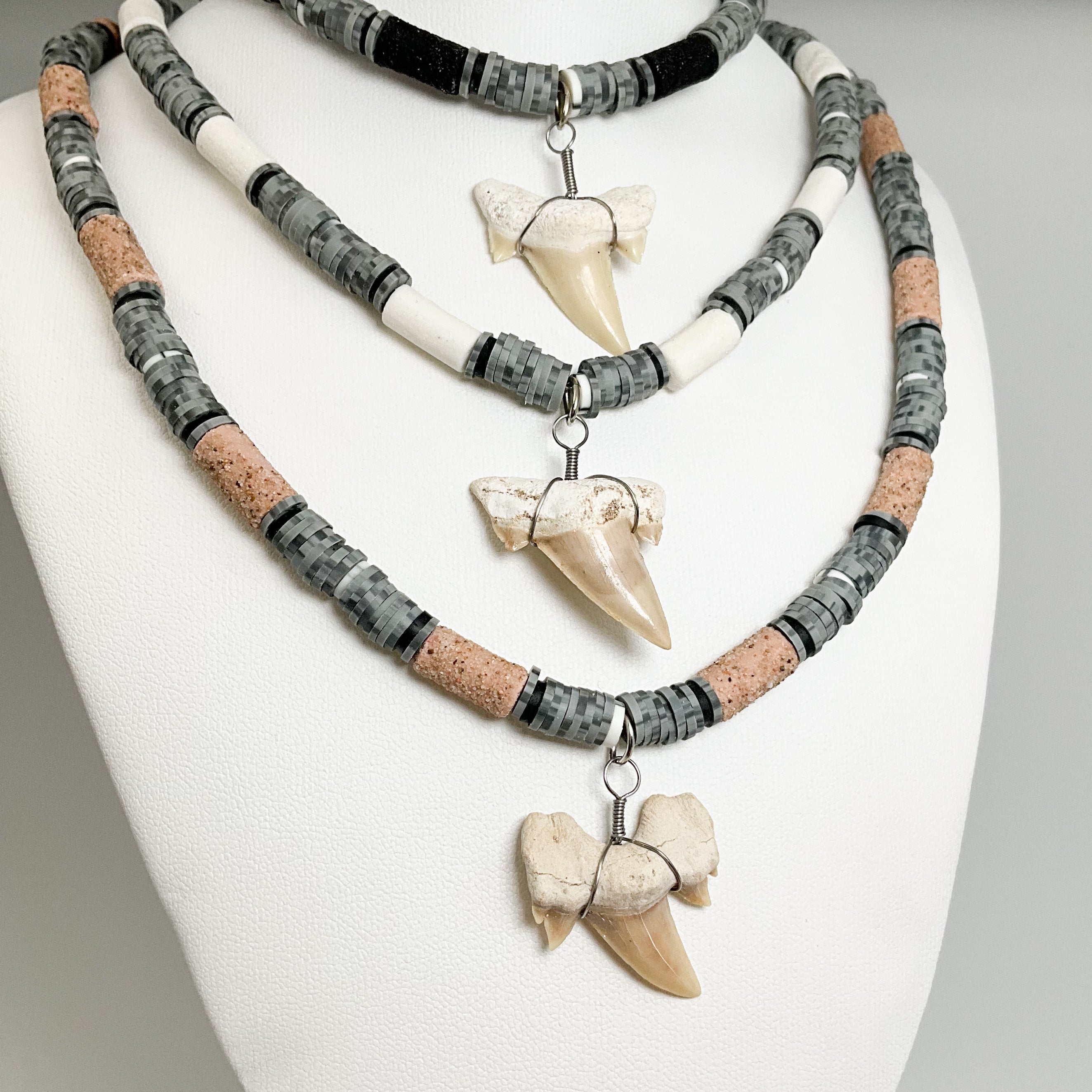 Fossilized Shark Tooth Necklace - Rocks and Gems Canada