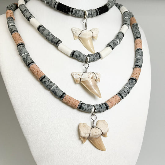 Fossilized Shark Tooth Necklace - Rocks and Gems Canada