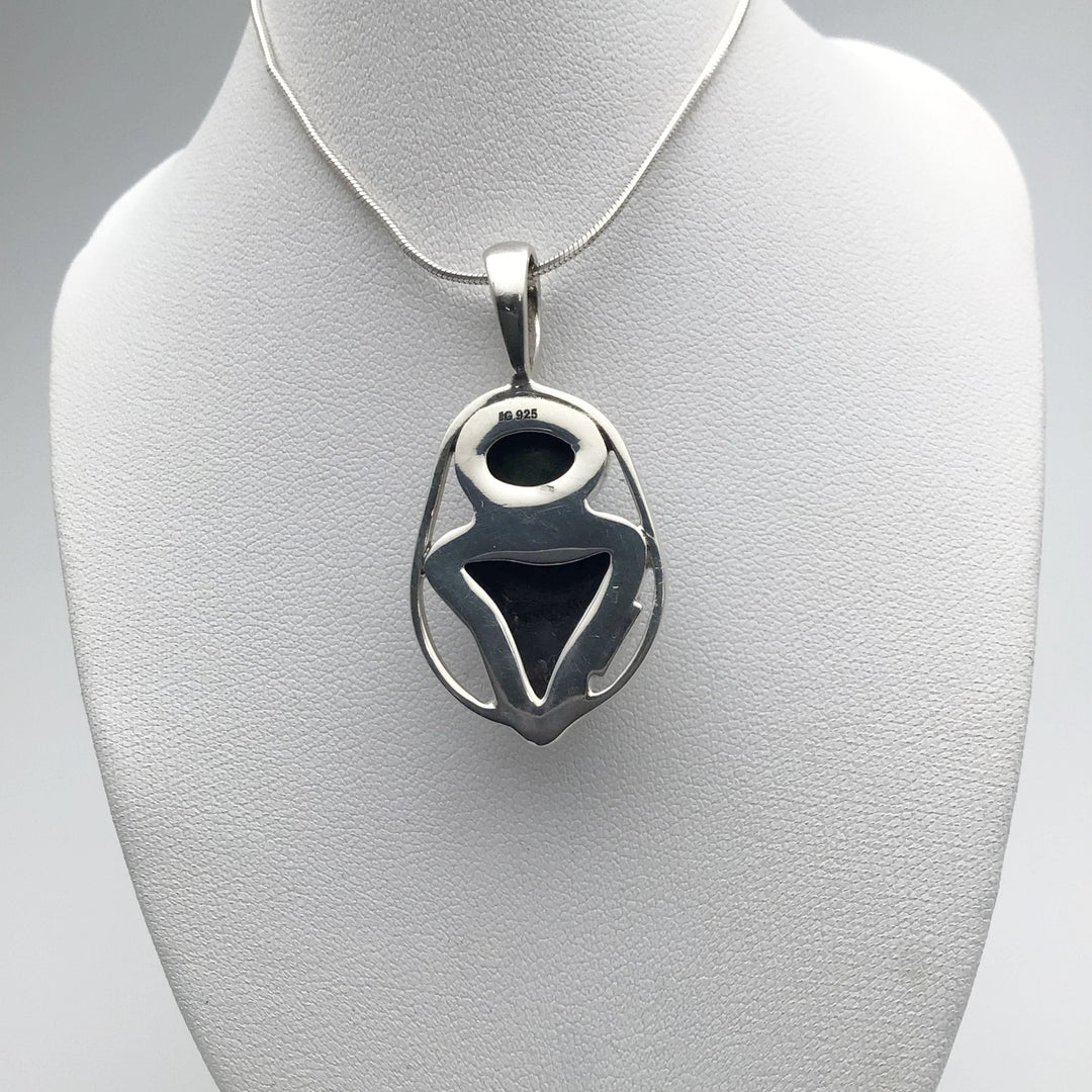 Fossilized Shark Tooth and Geode Pendant - Rocks and Gems Canada