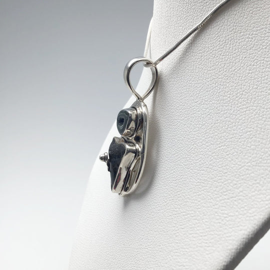 Fossilized Shark Tooth and Geode Pendant - Rocks and Gems Canada
