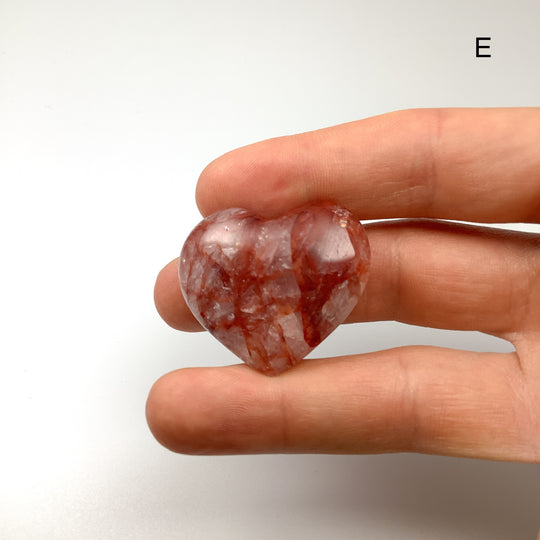 Red Hematoid Quartz Heart - Rocks and Gems Canada