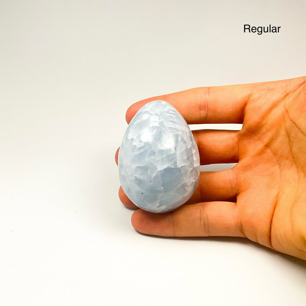 Blue Calcite Egg - Rocks and Gems Canada