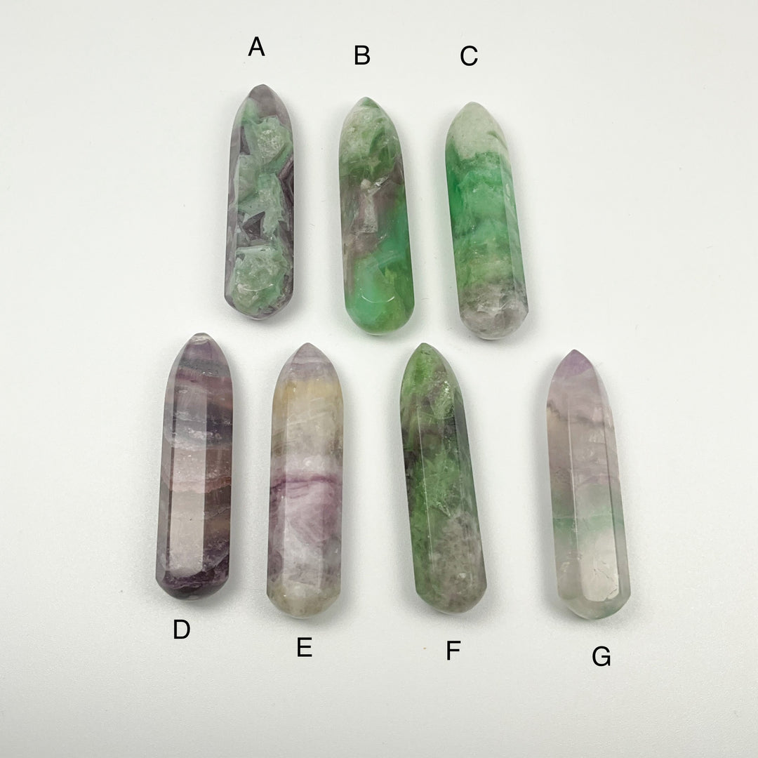 Mixed Fluorite Wand - Rocks and Gems Canada