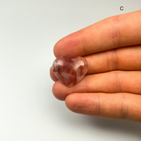 Red Hematoid Quartz Heart - Rocks and Gems Canada