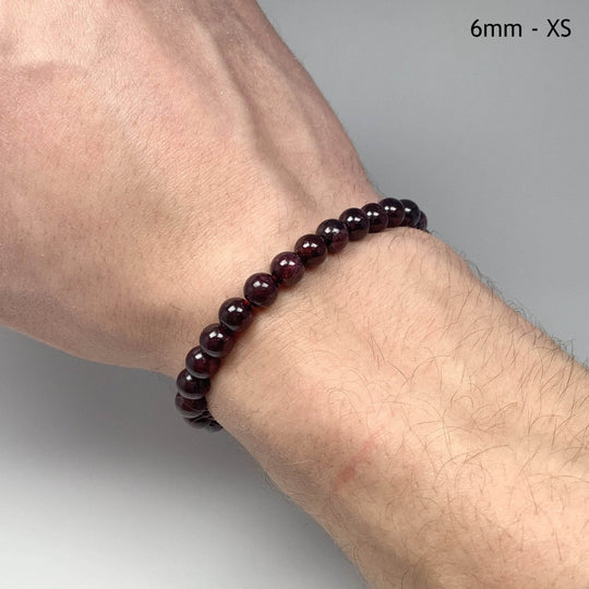 Garnet Beaded Bracelet-Rocks and Gems Canada