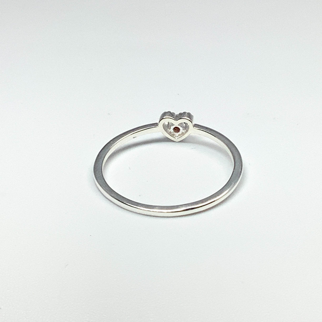 Garnet Heart Ring-Rocks and Gems Canada
