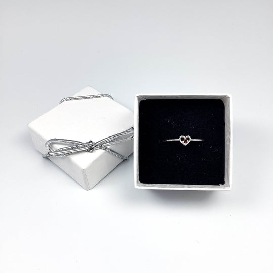 Garnet Heart Ring-Rocks and Gems Canada