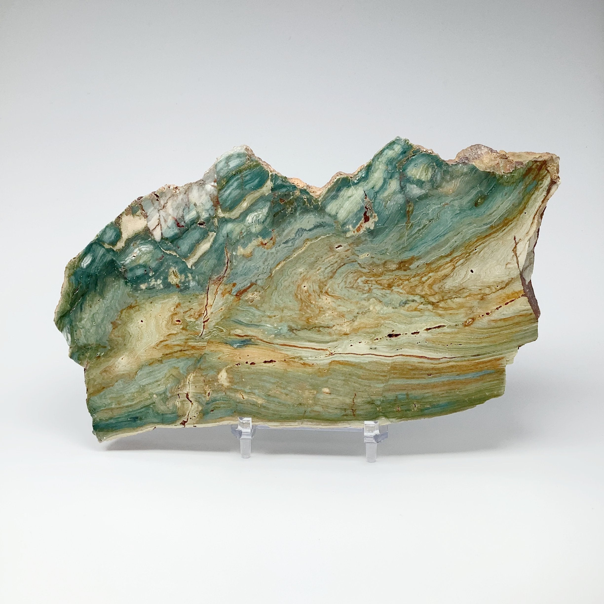Gary Green Jasper Slab - Rocks and Gems Canada
