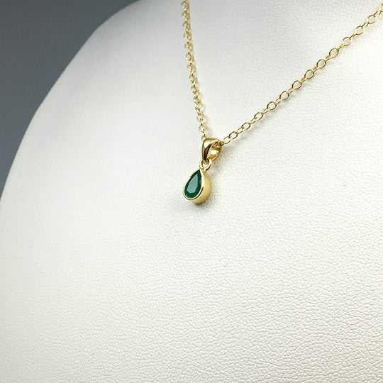 Gold Plated Emerald Pendant-Rocks and Gems Canada
