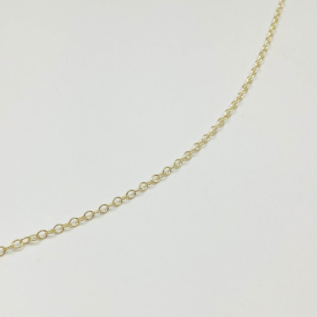 Gold Plated Sterling Silver Chain - Oval Link Style-Rocks and Gems Canada