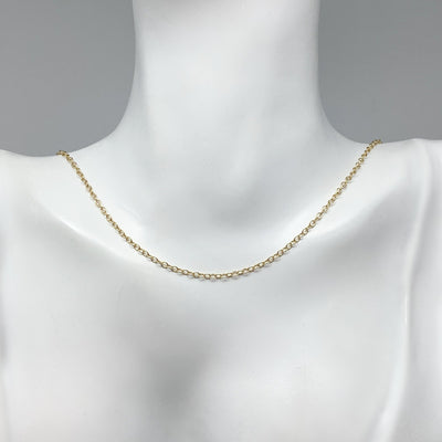 Gold Plated Chain - Oval Link Style