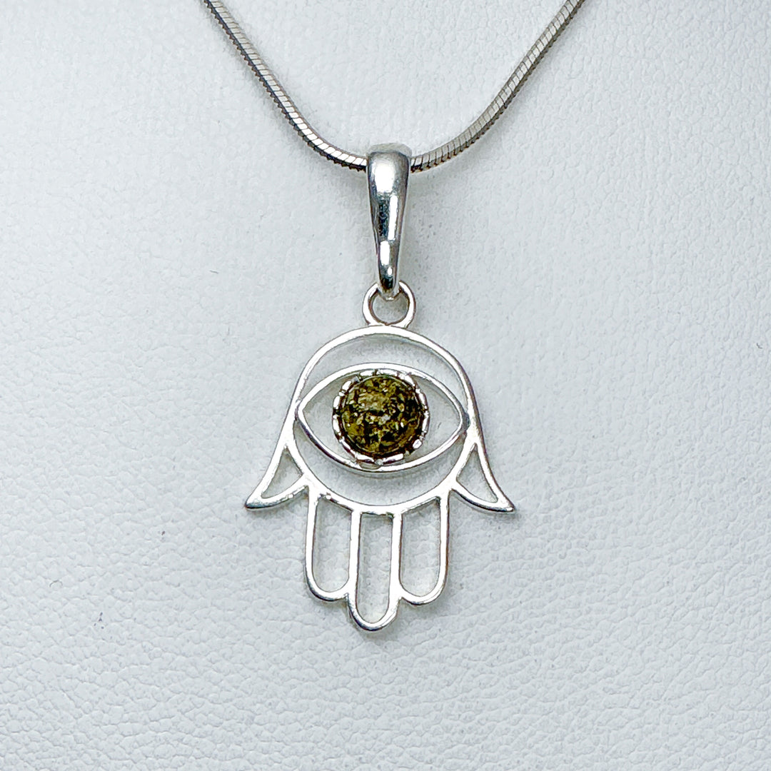 Green Amber Pendant-Rocks and Gems Canada