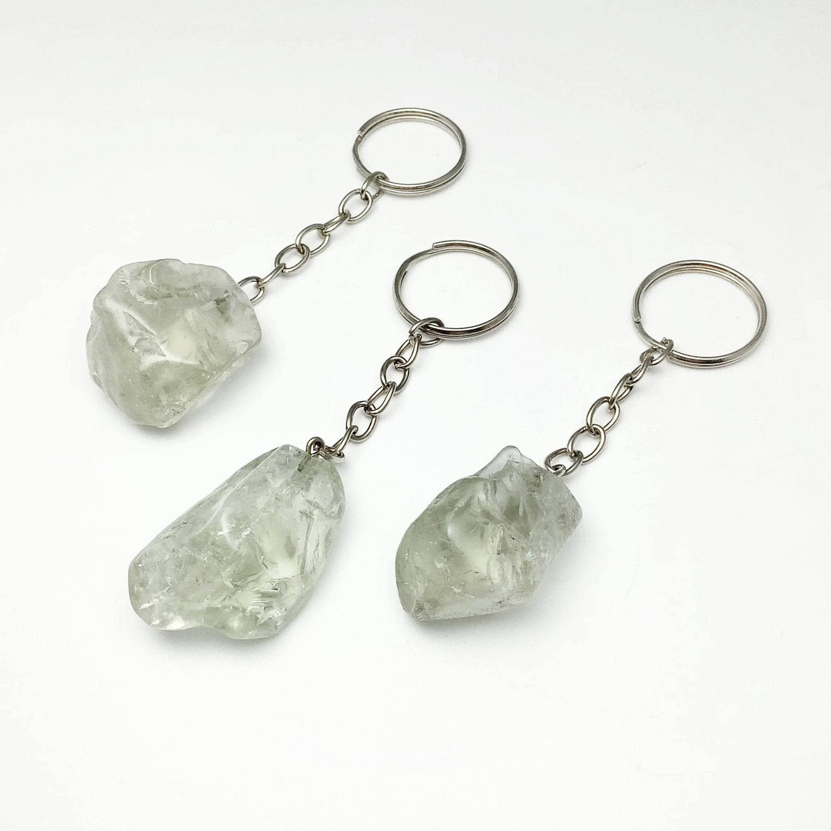 Green Amethyst Keychain-Rocks and Gems Canada