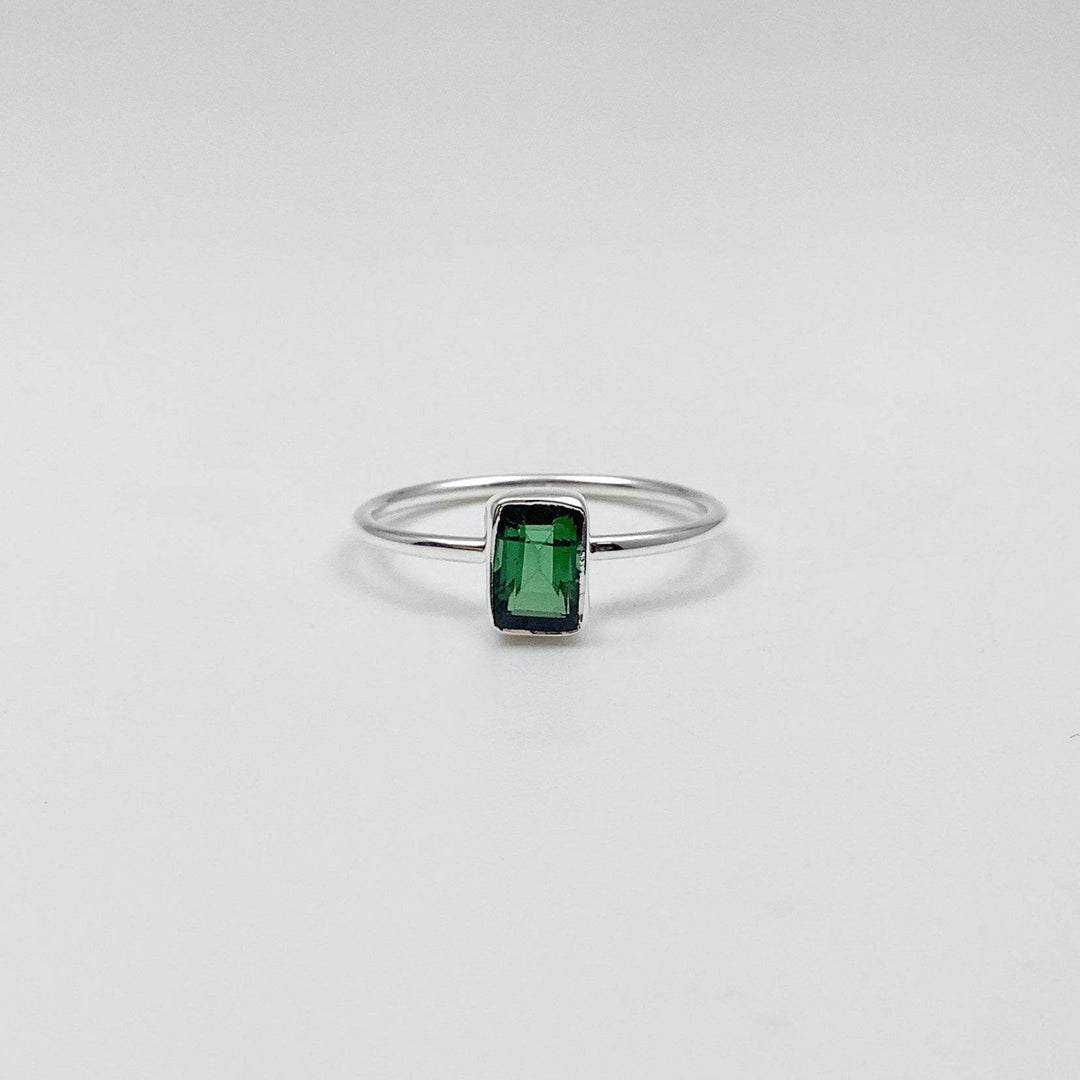 Green Tourmaline Ring-Rocks and Gems Canada