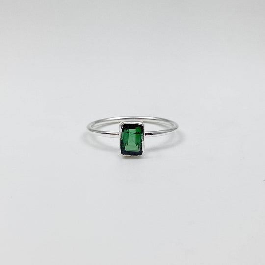 Green Tourmaline Ring-Rocks and Gems Canada