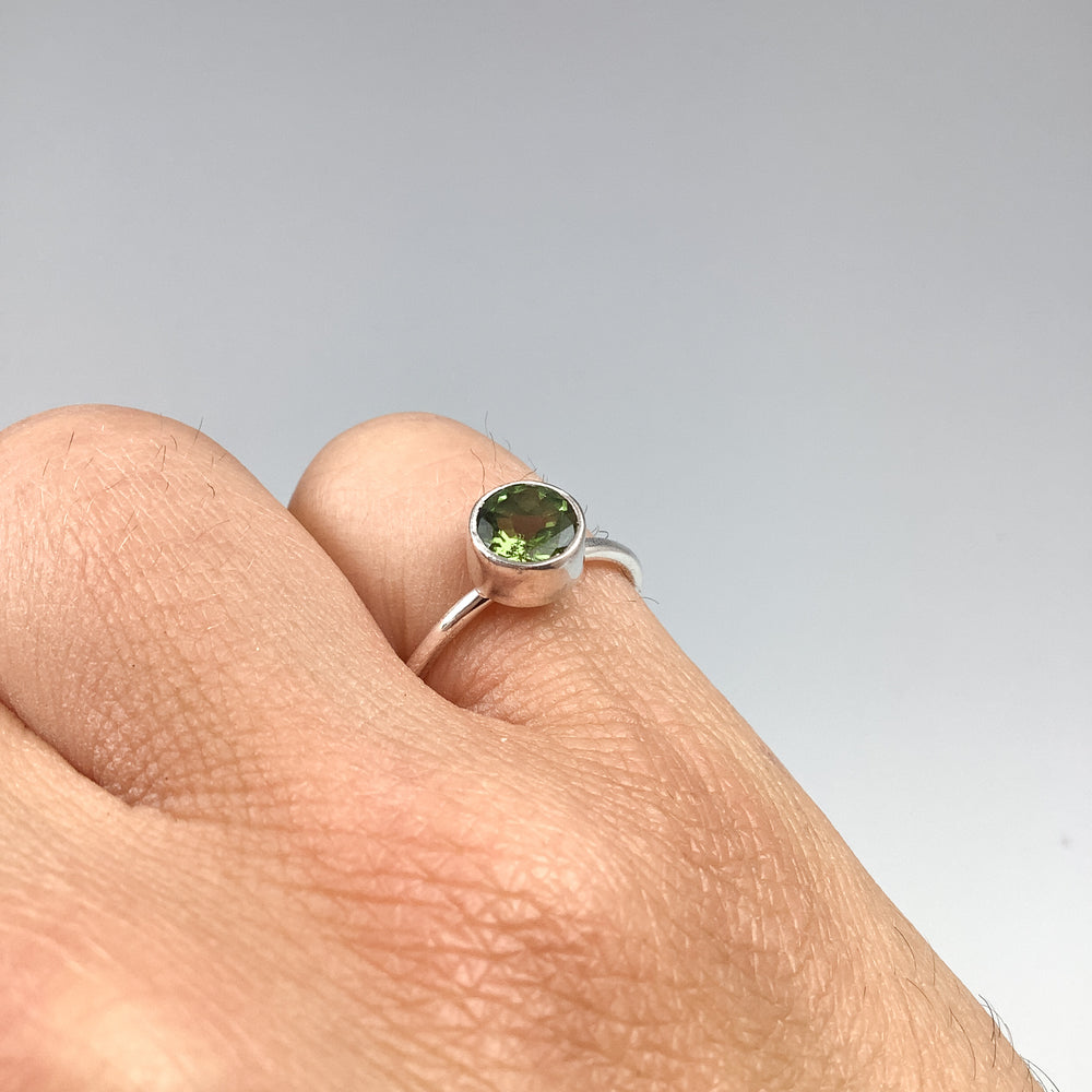 Green Tourmaline Ring-Rocks and Gems Canada