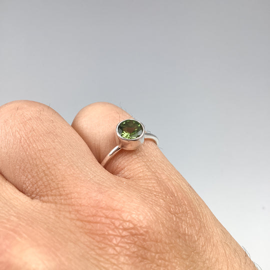 Green Tourmaline Ring-Rocks and Gems Canada