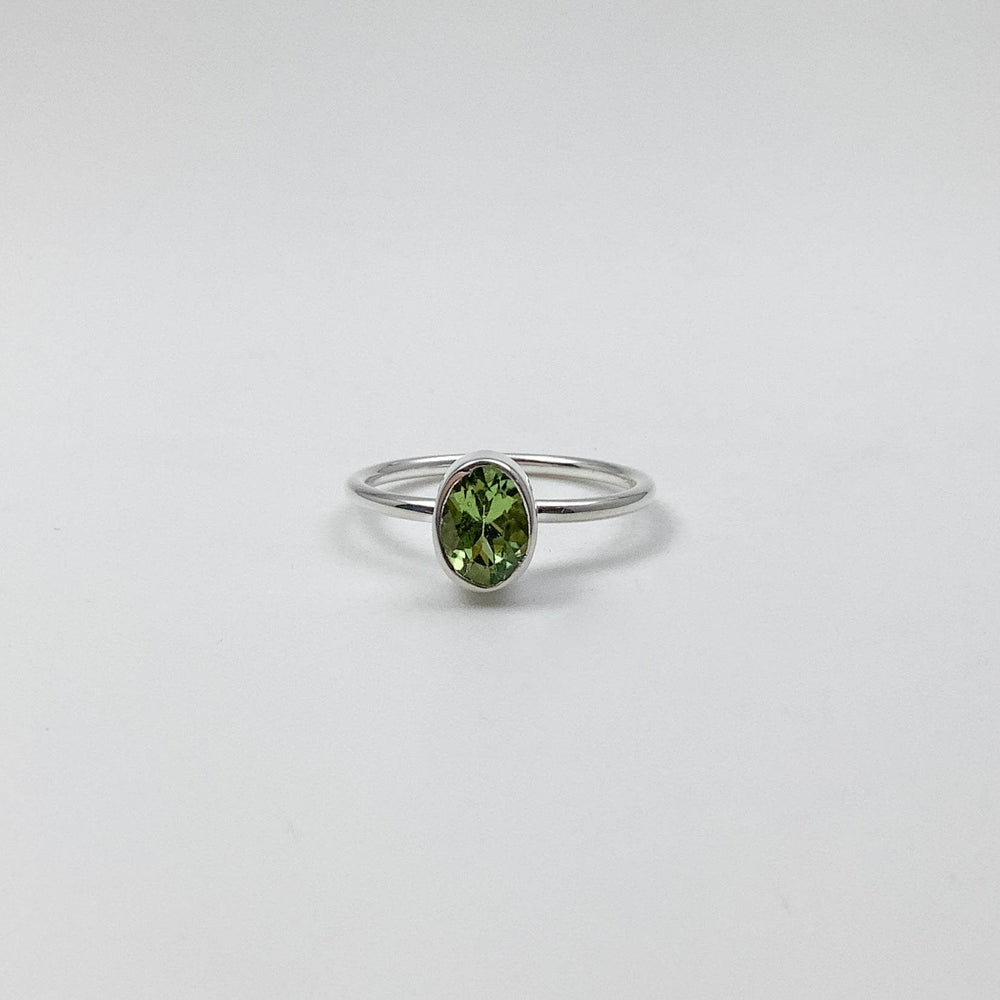 Green Tourmaline Ring-Rocks and Gems Canada