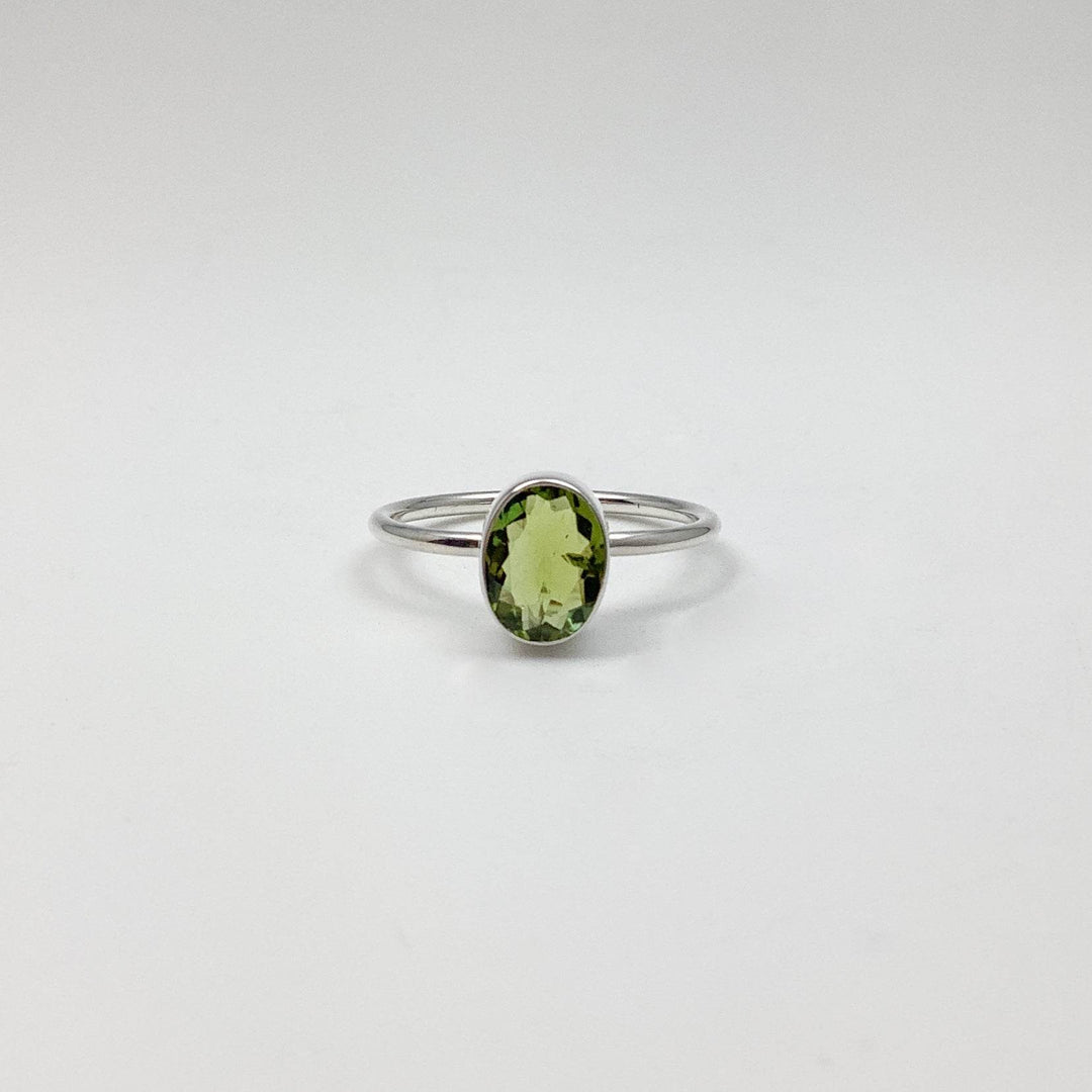Green Tourmaline Ring-Rocks and Gems Canada