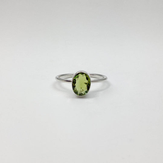 Green Tourmaline Ring-Rocks and Gems Canada