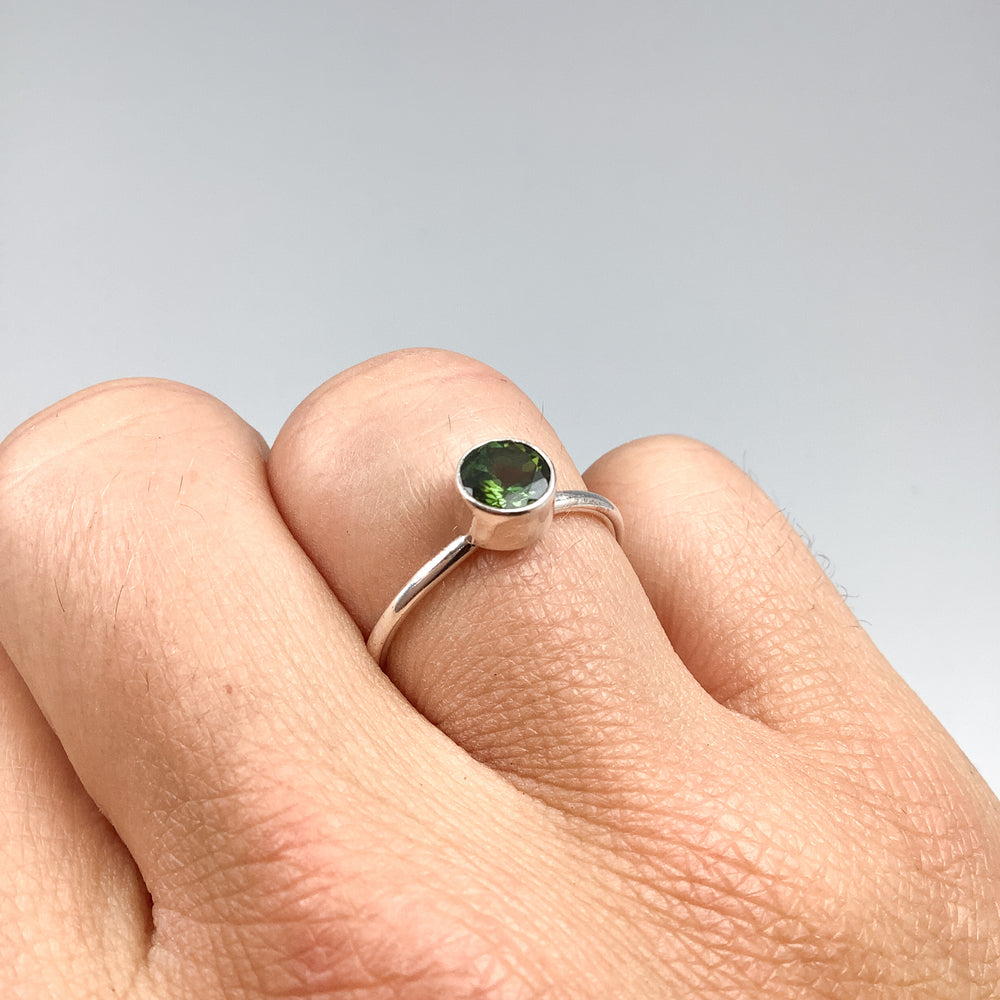 Green Tourmaline Ring-Rocks and Gems Canada