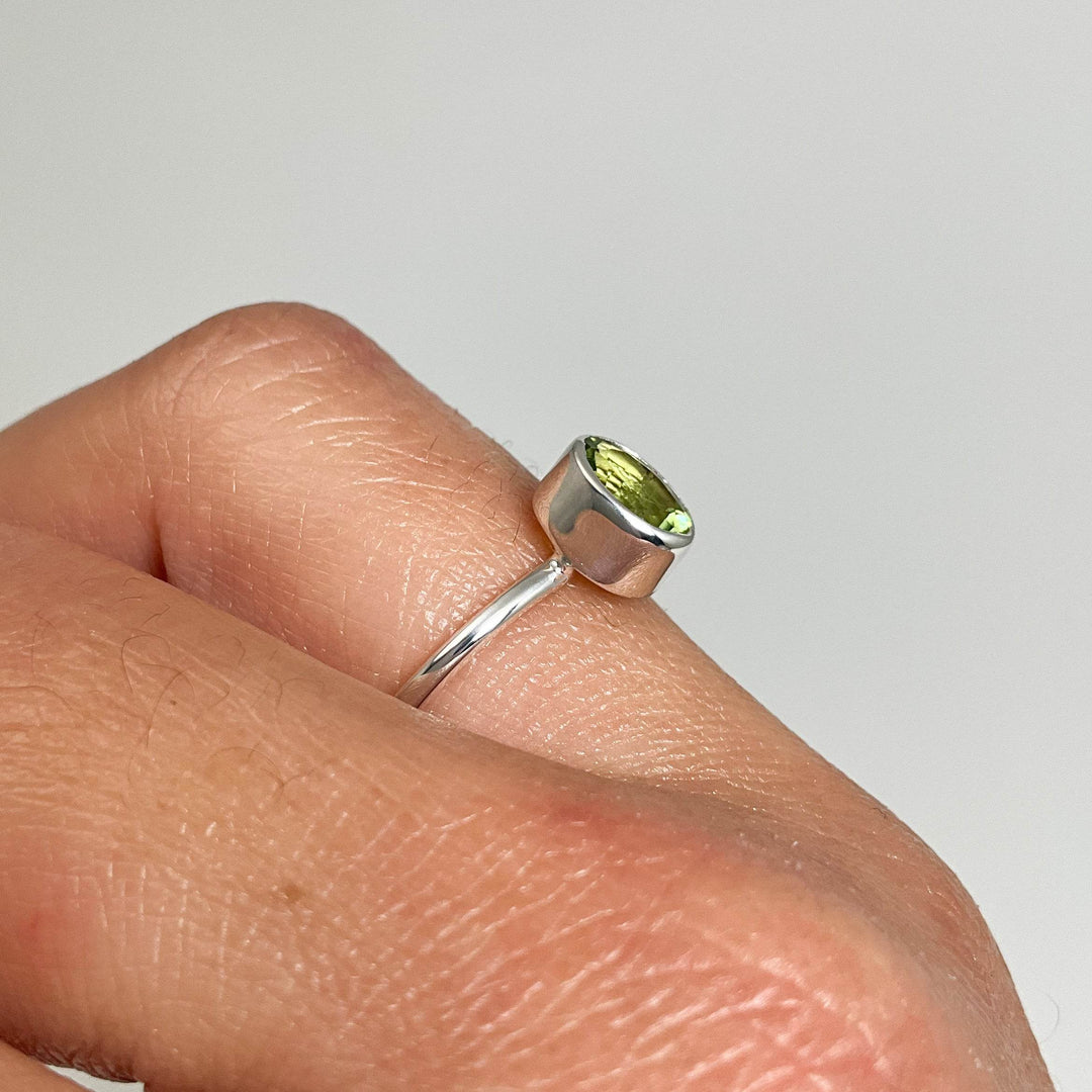 Green Tourmaline Ring-Rocks and Gems Canada