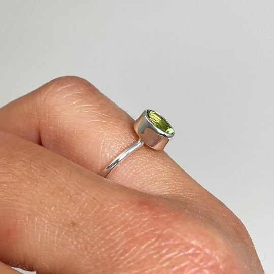Green Tourmaline Ring-Rocks and Gems Canada