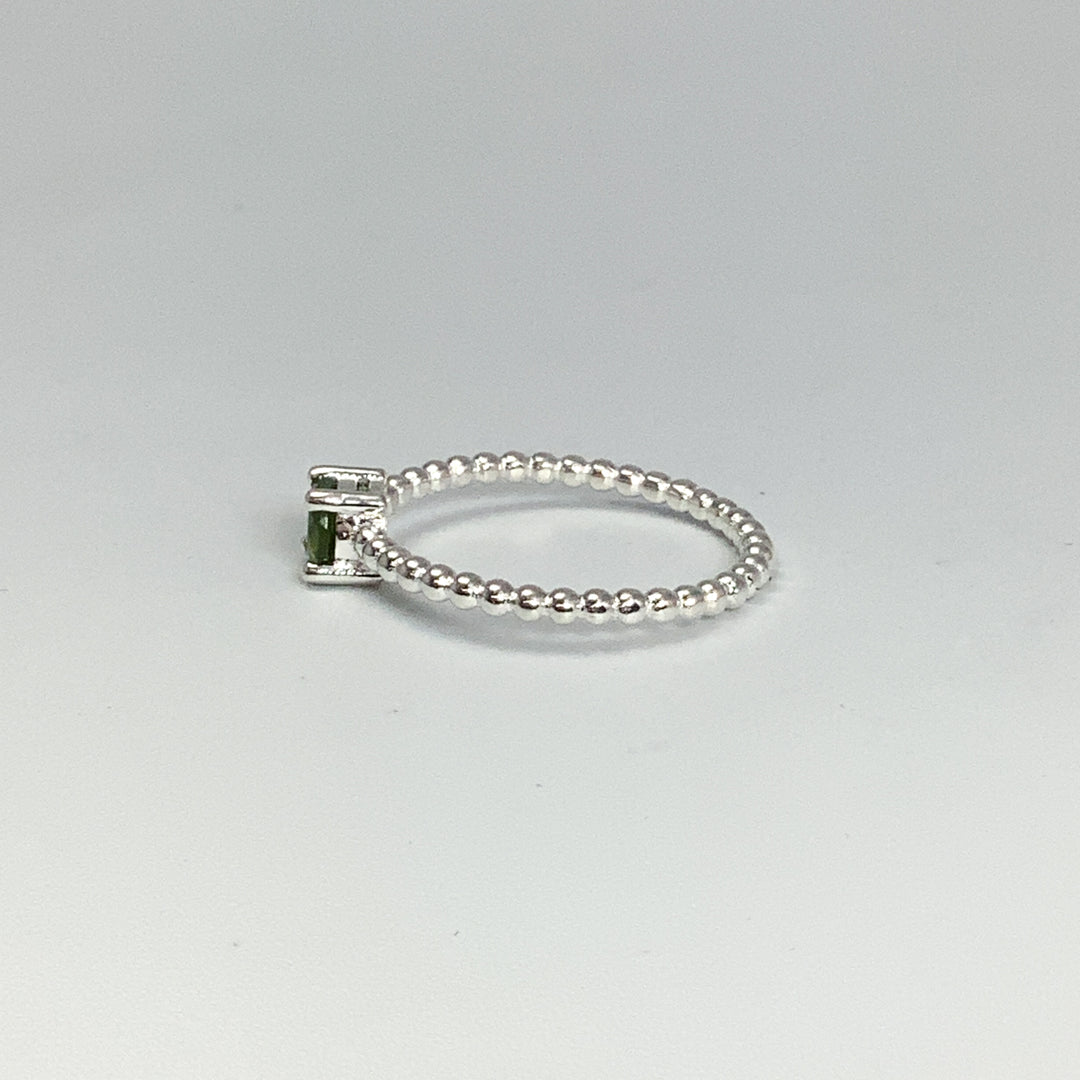 Green Tourmaline Ring-Rocks and Gems Canada