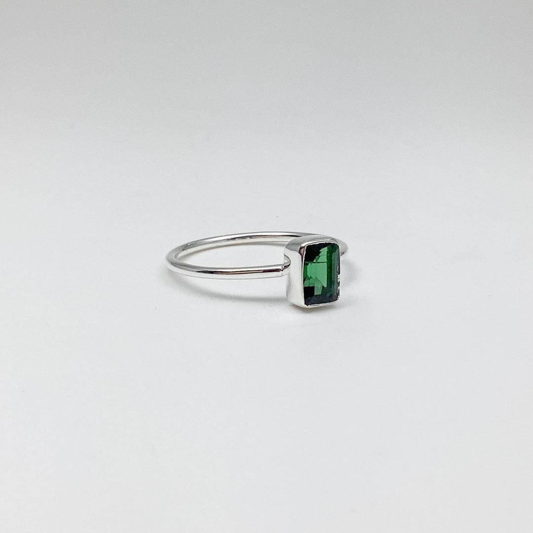 Green Tourmaline Ring-Rocks and Gems Canada