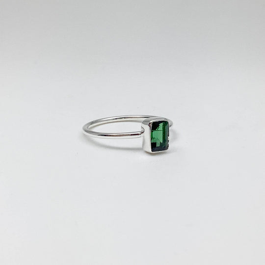 Green Tourmaline Ring-Rocks and Gems Canada