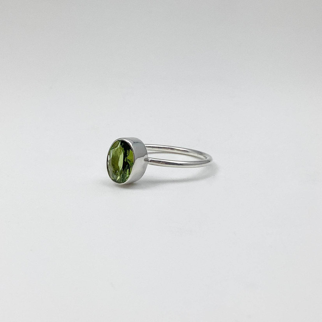 Green Tourmaline Ring-Rocks and Gems Canada