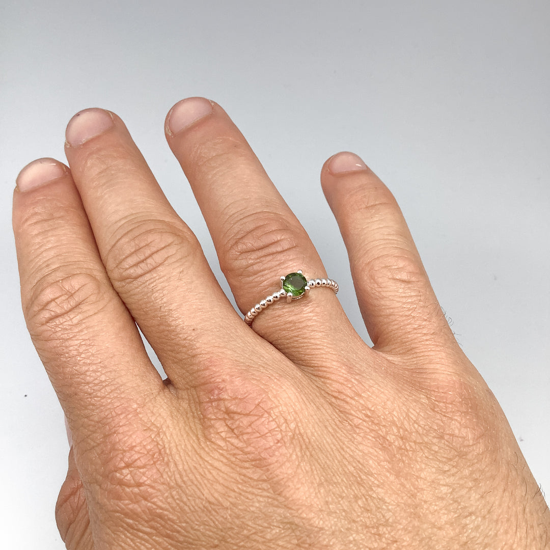 Green Tourmaline Ring-Rocks and Gems Canada