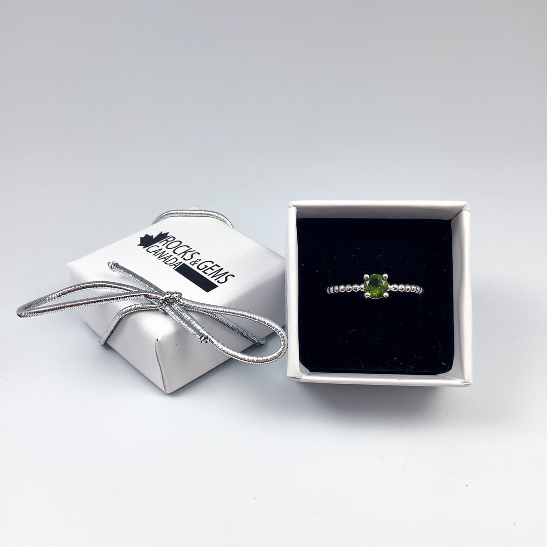 Green Tourmaline Ring-Rocks and Gems Canada