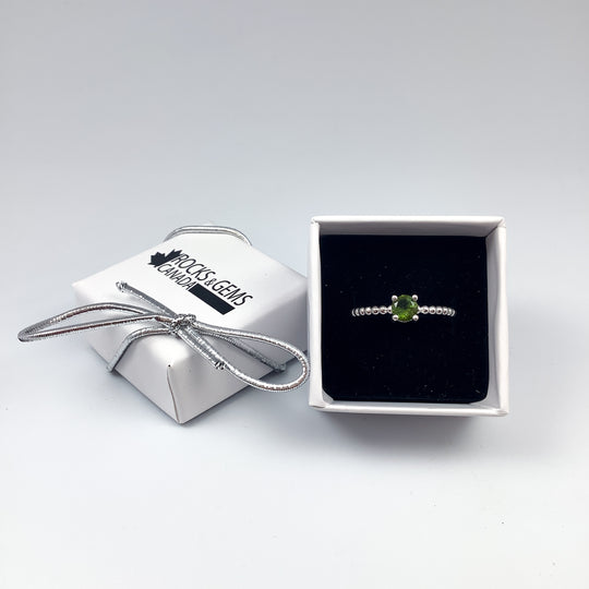 Green Tourmaline Ring-Rocks and Gems Canada