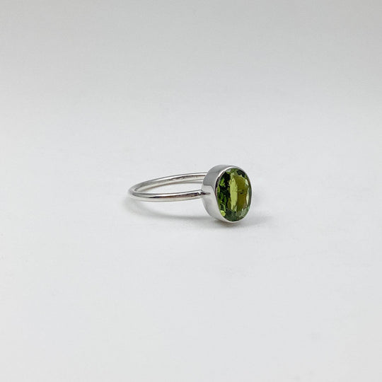 Green Tourmaline Ring-Rocks and Gems Canada