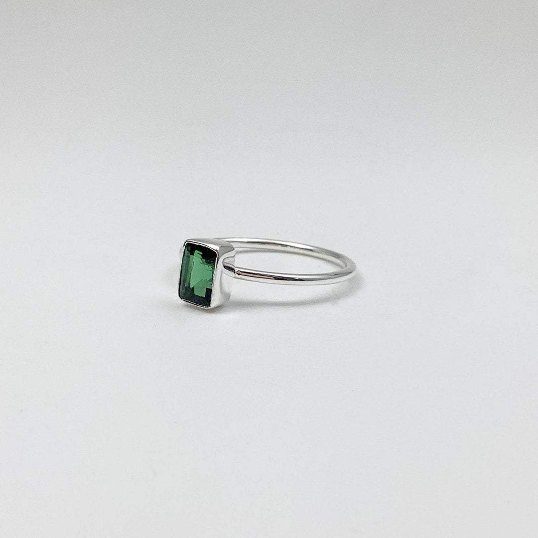 Green Tourmaline Ring-Rocks and Gems Canada