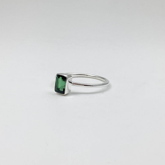 Green Tourmaline Ring-Rocks and Gems Canada