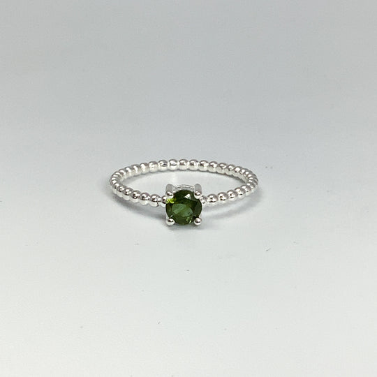 Green Tourmaline Ring-Rocks and Gems Canada
