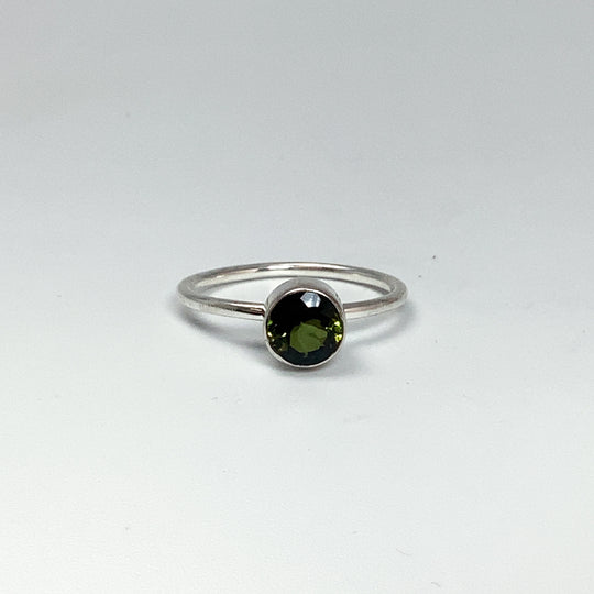 Green Tourmaline Ring-Rocks and Gems Canada