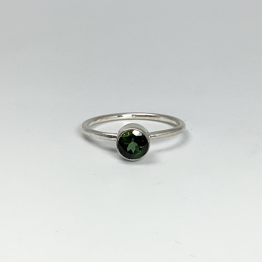 Green Tourmaline Ring-Rocks and Gems Canada