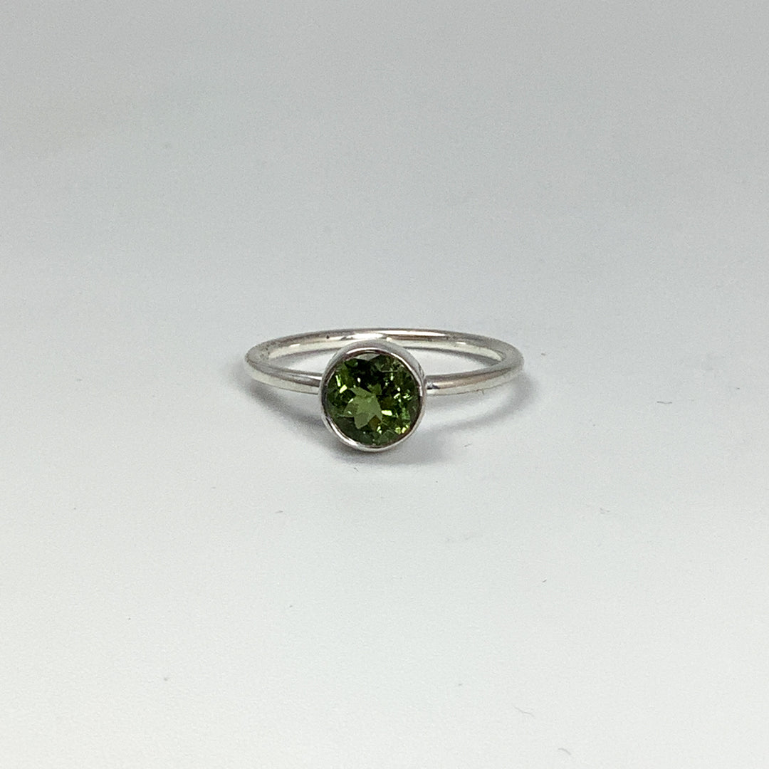 Green Tourmaline Ring-Rocks and Gems Canada