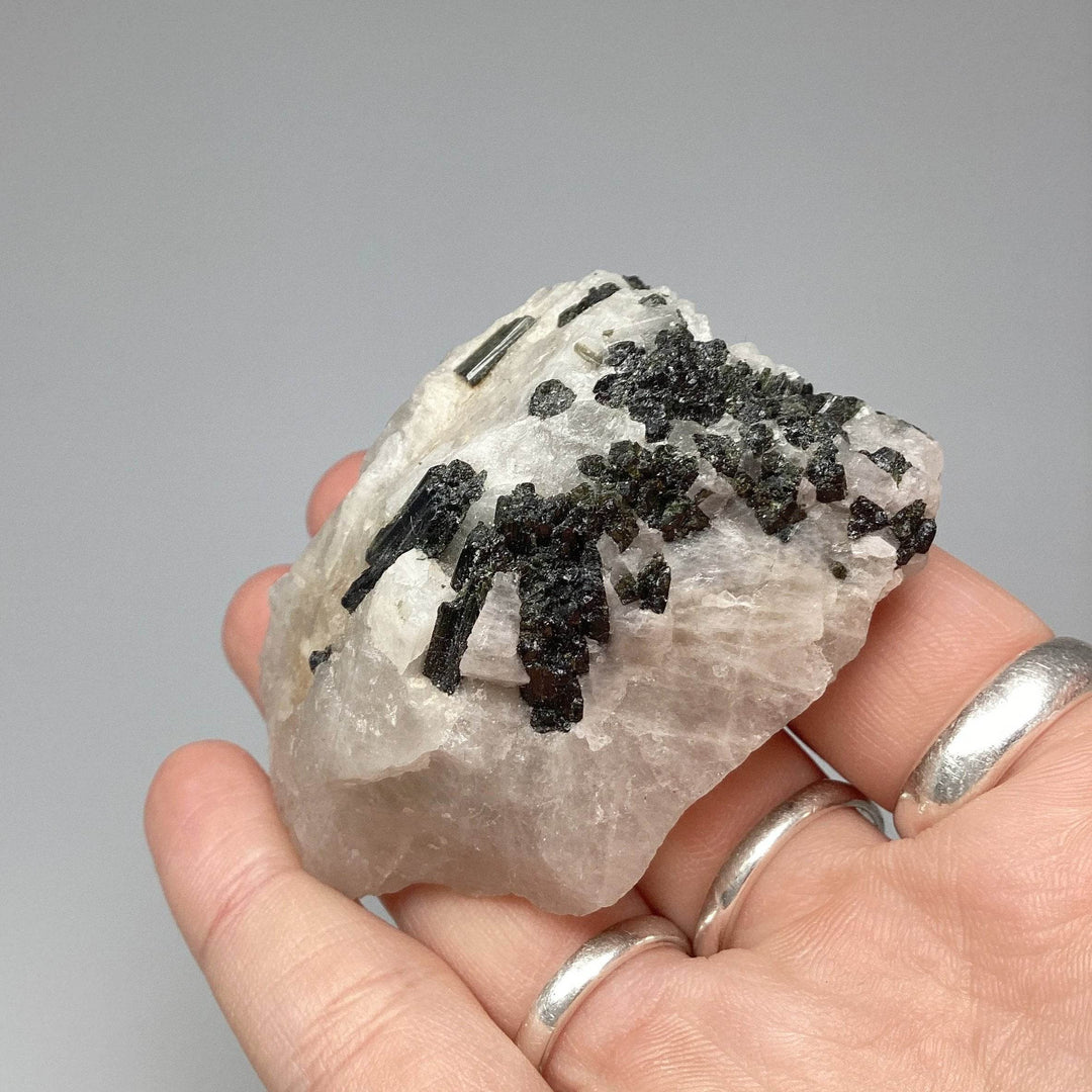 Green Tourmaline in Matrix-Rocks and Gems Canada