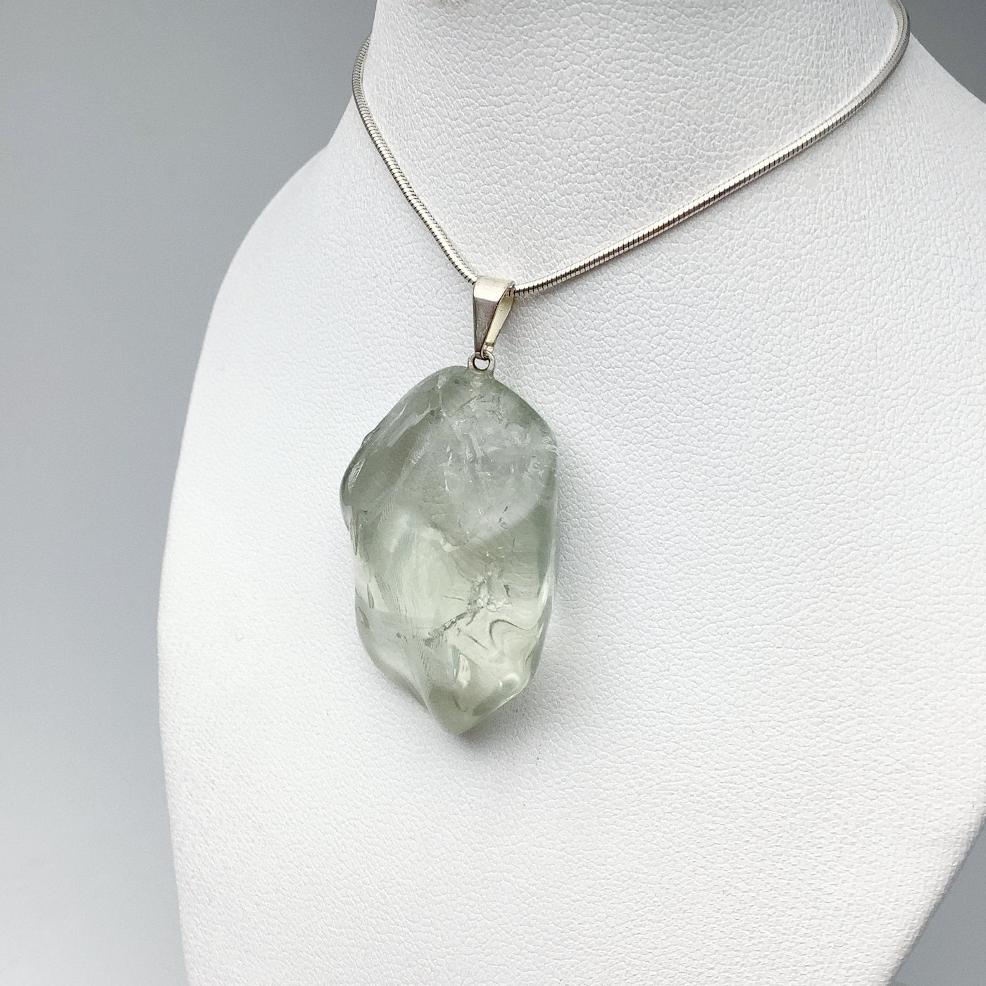 Green Amethyst Tumble Pendant