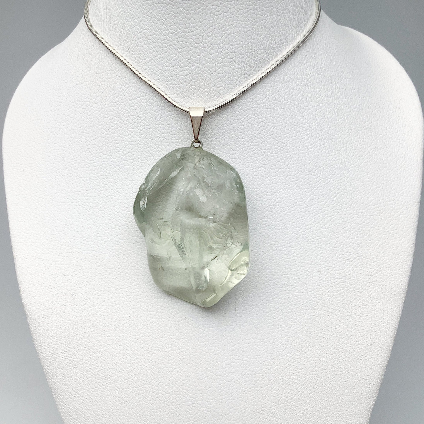 Green Amethyst Tumble Pendant