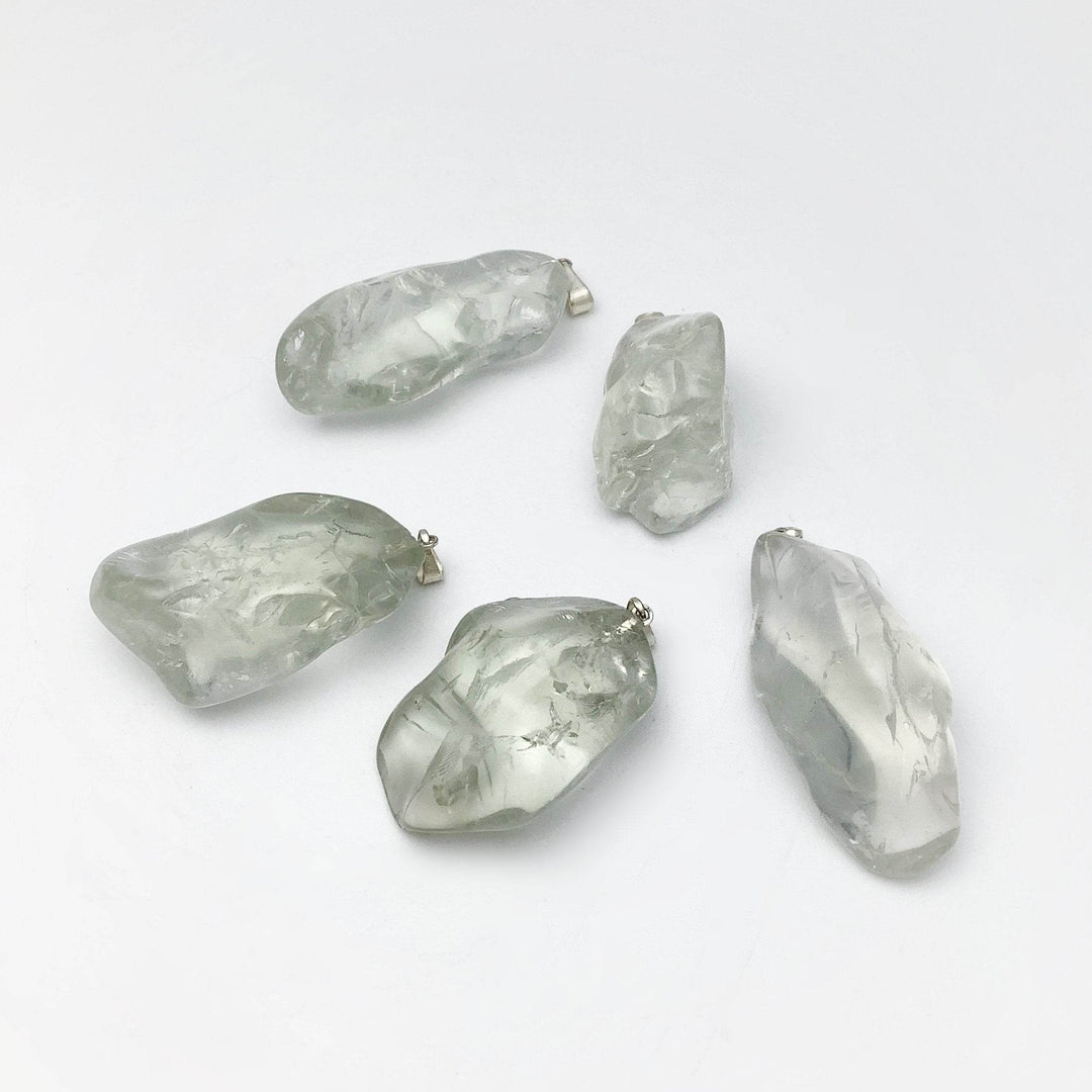 Green Amethyst Tumble Pendant - Rocks and Gems Canada