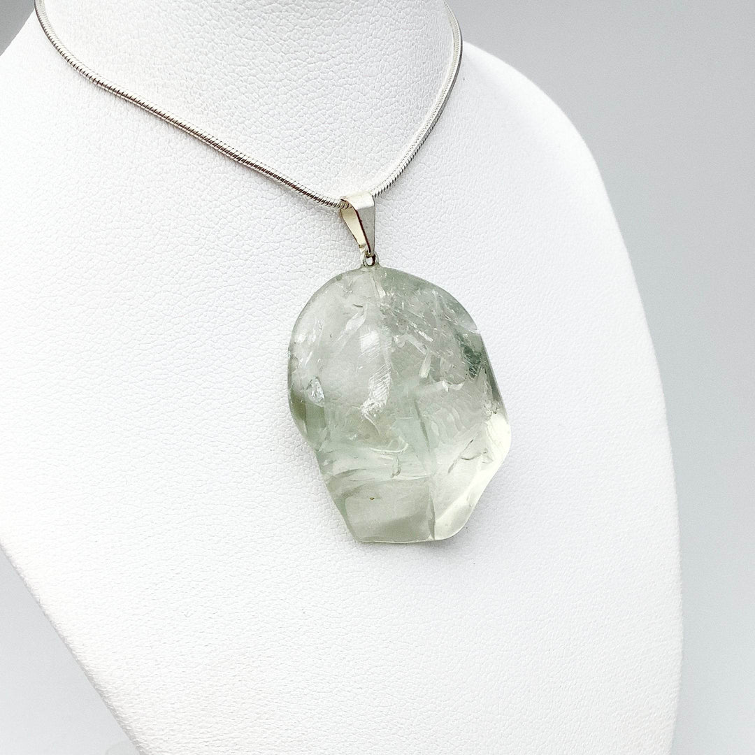 Green Amethyst Tumble Pendant - Rocks and Gems Canada