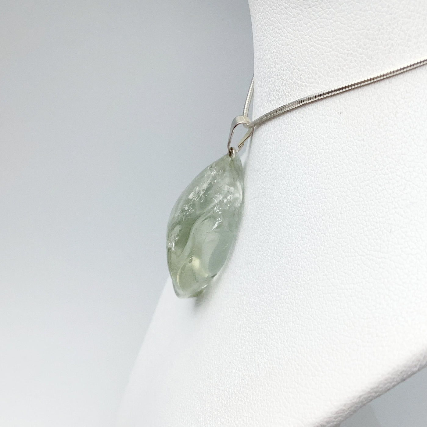 Green Amethyst Tumble Pendant
