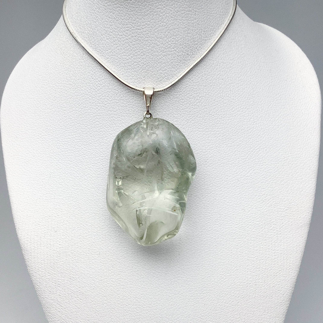 Green Amethyst Tumble Pendant - Rocks and Gems Canada