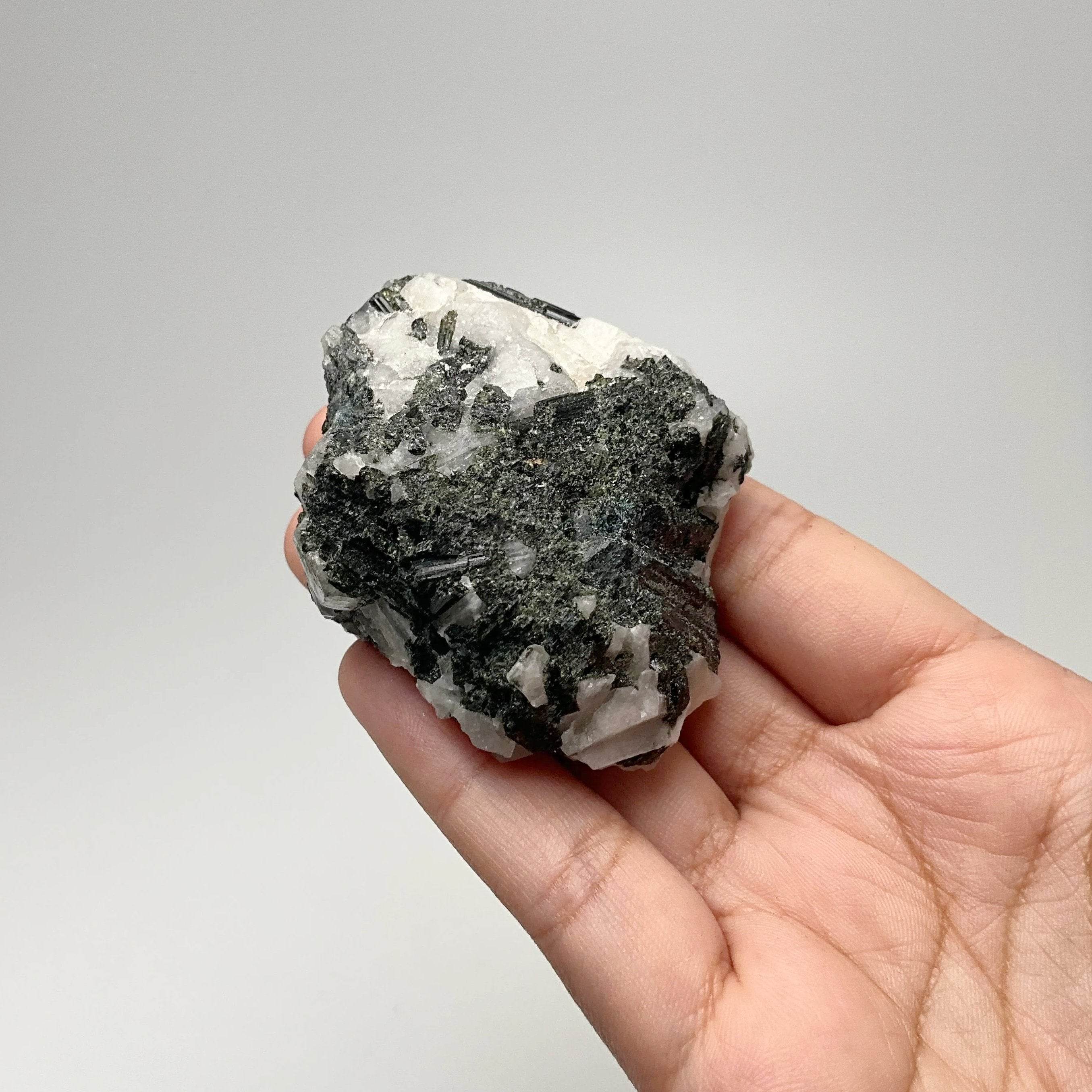 Green Tourmaline in Matrix - Rocks and Gems Canada