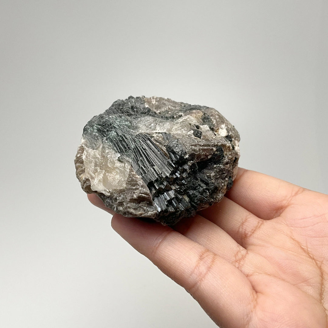Green Tourmaline with Lepidolite in Matrix - Rocks and Gems Canada